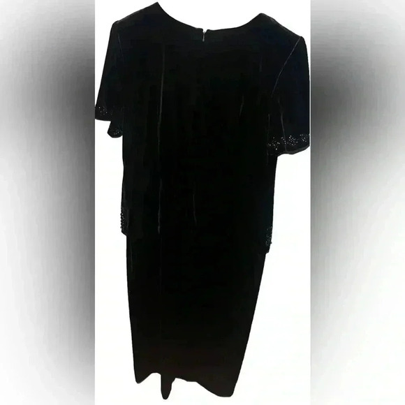 Vintage R&M Richards by Karen Kwong Beaded Dress | Size 10 |Elegant Evening Wear - Picture 4 of 6